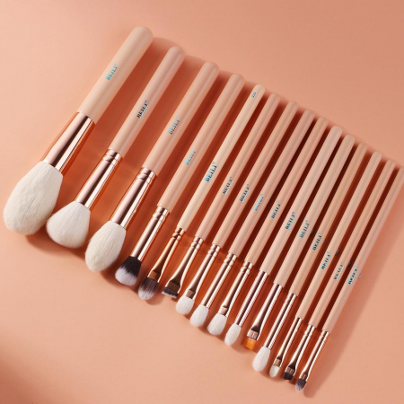 Set 15 Pensule Make Up Beili Pink, Rose Gold [1]