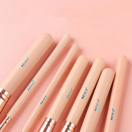 Set 19 Pensule Make-up BEILI Pink, Rose Gold - Par Natural [1]