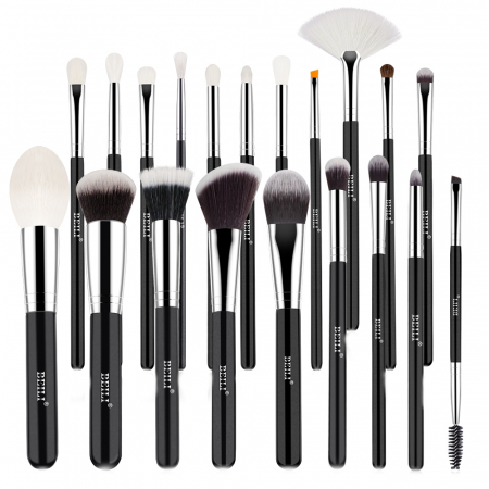 PENSULE MAKE-UP - Set 20 pensule make-up Beili Black, negru