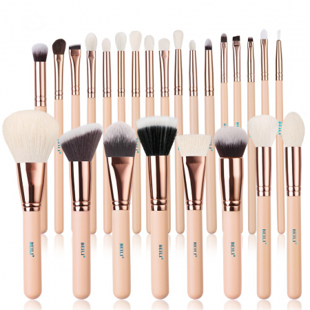 PENSULE MAKE-UP - Set 25 pensule Make-Up Beili, Pink, Rose Gold - Par Natural