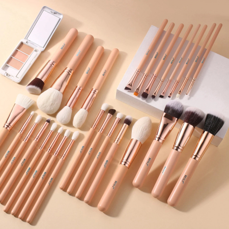 Set 28 Pensule Make-up BEILI Pink, Rose Gold - Par Natural [1]