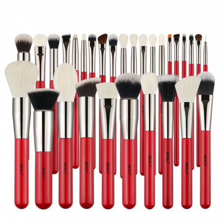 PENSULE MAKE-UP - Set 30 Pensule Make-up BEILI, Rosu - Par natural