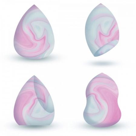 Bureti machiaj - Set 4 Buretei Make-Up LEONARDO Rainbow