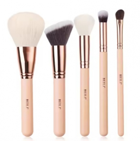 PENSULE MAKE-UP - Set 5 Pensule Beili Pink, Rose Gold - Model Nou