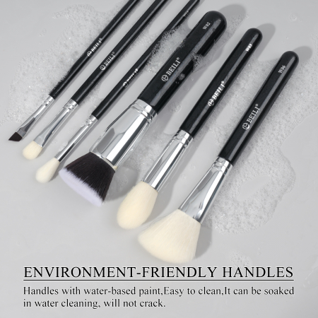 Set 6 Pensule Make-up BEILI Black WZ6 [1]