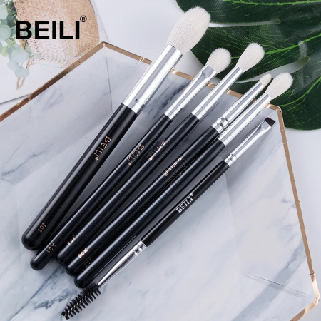 Set 6 Pensule Pentru Ochi BEILI - Par Natural de Capra [1]