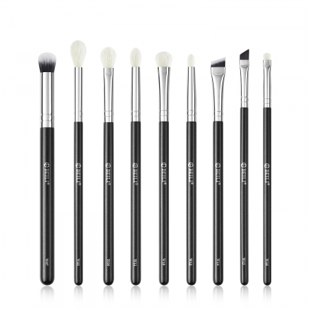 PENSULE MAKE-UP - Set 9 Pensule Make-up Pentru Ochi BEILI - Model Nou WZE9