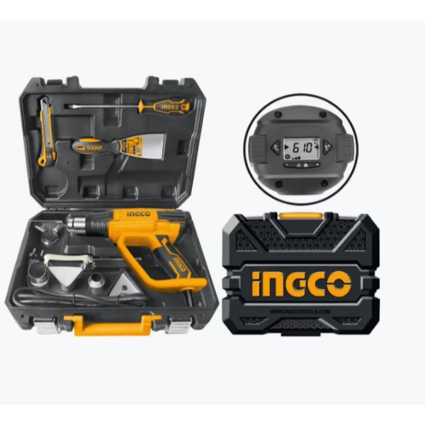 INGCO PISTOL AER CALD 2000W CU REGLAJ SI ACCESORII HG200028-1 [2]