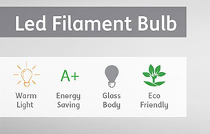 BEC LED FILAMENT KLAUS 6W E27 2700K KE48701 [3]