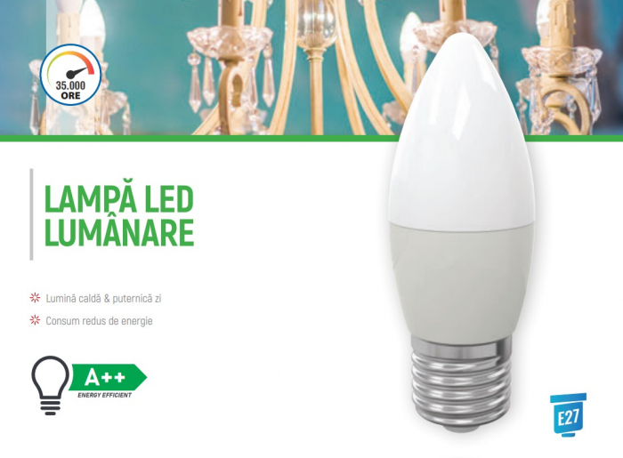 BEC LUMANARE KLAUS 6W E27 6500K KE49224 [2]