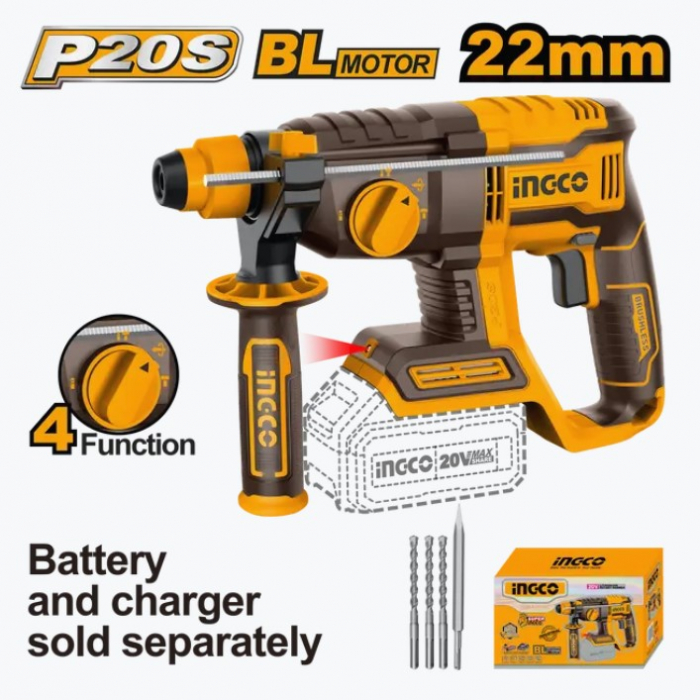 INGCO CIOCAN ROTOPERCUTOR 20V FARA PERII FARA BAT SI INC CRHLI20208 [1]