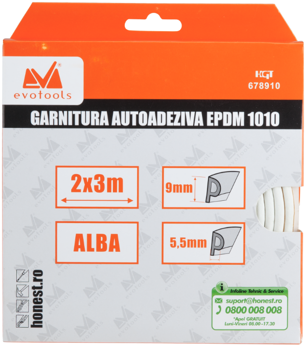 GARNITURA AUTOADEZIVA EPDM PROFIL P 6M MARO  678911 [2]
