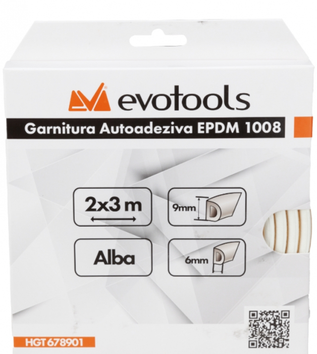 GARNITURA AUTOADEZIVA EPDM PROFIL D 6M MARO  678902 [2]