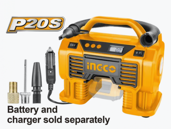 INGCO COMPRESOR AUTO 20V FARA BATERIE SI INCARCATOR CACLI2002 [1]