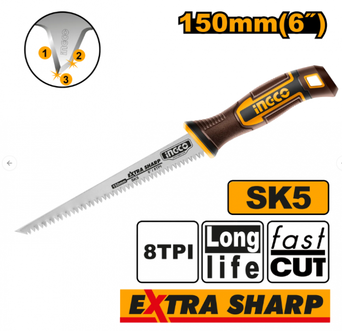 INGCO FERASTRAU RIGIPS MANUAL 15CM HWBSW1506 [1]