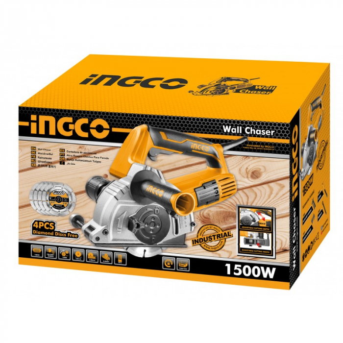 INGCO FIERASTRAU CIRCULAR PT BETON+5 DISCURI DIAMANTATE 1500W WLC15008 [3]