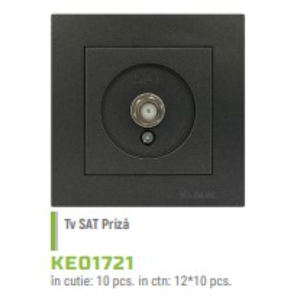 PRIZA TV SATELIT KLAUS ANTRACIT KE01721 [2]