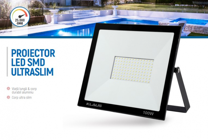 PROIECTOR CU LED SLIM 20W 6500K KLAUS KE09841 [2]