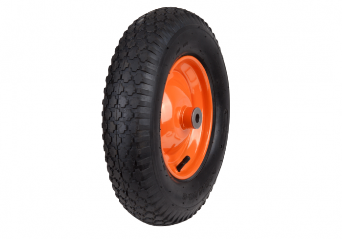 ROATA ROABA PNEUMATICA CU JANTA METALICA 4.00-8 PORTOCALIE  674838 [1]
