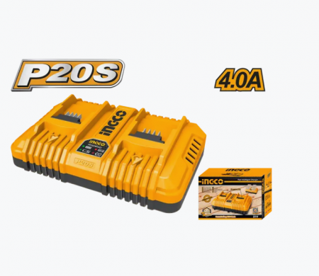 Accesorii scule electrice si pe acumulatori - INGCO INCARCATOR DUBLU 4AH  FCLI2034E