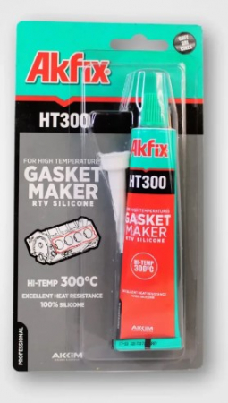 Vopsele, spume si silicoane - AKFIX SILICON PT GARNITURI ROSU  HT300  TUB 50G  SA115