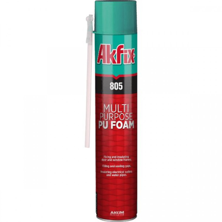 Materiale pentru constructii - AKFIX SPUMA POLIURETAN PT MONTAJ CU PAI 500G 805