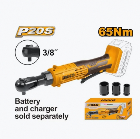 Masini de gaurit si insurubat - INGCO ANTRENOR CU CLICHET 3/8 20V 65NM CDRLI2060151