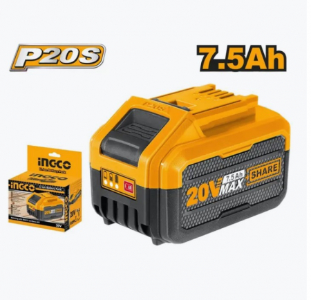 Acumulatori si Incarcatoare - INGCO ACUMULATOR 20V 7,5A FBLI2075