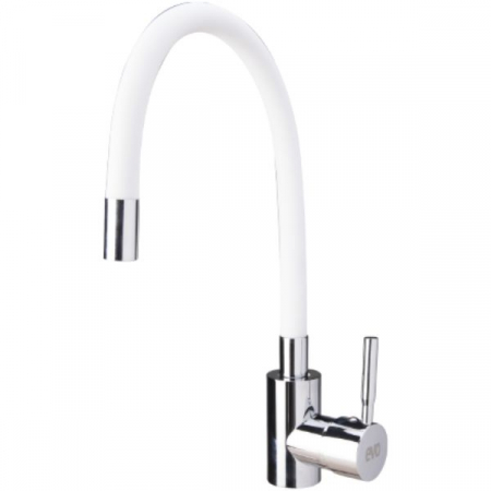 Instalatii sanitare - BATERIE BUCATARIE CU PIPA FLEXIBILA ALBA 680339