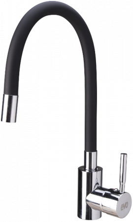 Instalatii sanitare - BATERIE BUCATARIE CU PIPA FLEXIBILA NEAGRA 680338