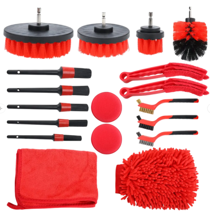 Scule auto si accesorii - BERV SET PERII DETAILING AUTO 18B  B7884