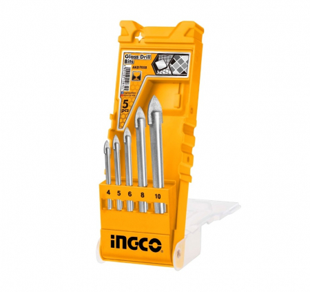 Accesorii scule electrice si pe acumulatori - INGCO SET BURGHIE CERAMICA/STICLA 5BUC AKD7058