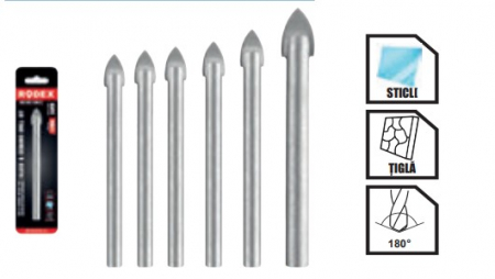 Accesorii scule electrice si pe acumulatori - BURGHIU CERAMICA/STICLA 4MM RHT1001130004