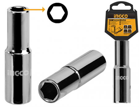 Chei hexagonale, tubulare si magnetice - INGCO CHEIE TUBULARA LUNGA 1/2 10MM HHAST12103L