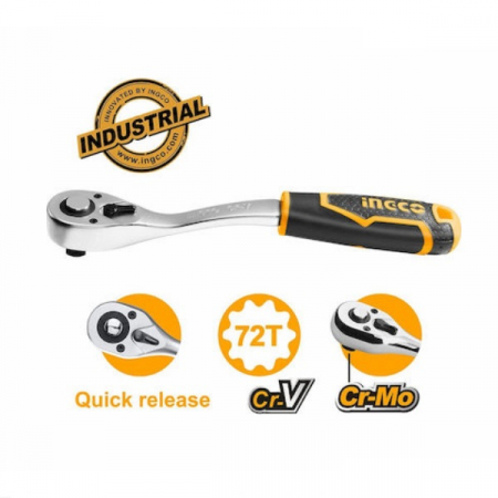 Chei si seturi - INGCO CHEIE CLICHET PT.TUB CR-V 1/2 72T HRTH8412