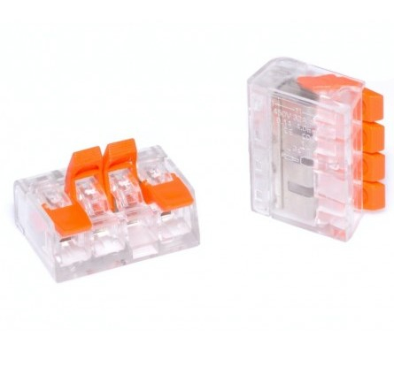 Prize si intrerupatoare - CONECTOR CABLU KLAUS PORTOCALIU 2P 4MM (50B) KE44512