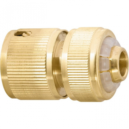 Furtune si accesorii - CONECTOR FURTUN 1/2 ALAMA CU OPRITOR 662408PAL
