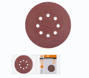 Discuri pentru polizare si polishare - DISC ABRAZIV VELCRO 225 #80 CU GAURI 680647