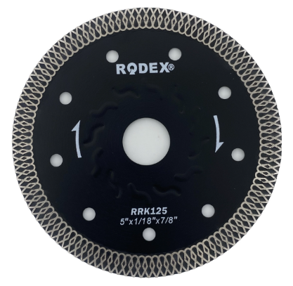Accesorii scule electrice si pe acumulatori - DISC DIAMANTAT  CONTINUU SUBTIRE NEGRU 125MM  RRK125