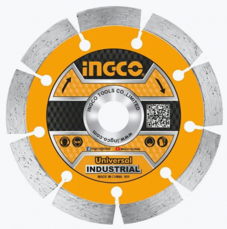 Discuri si panze - INGCO DISC DIAMANTAT USCAT 125MM INTRERUPT PROFI DMD011254