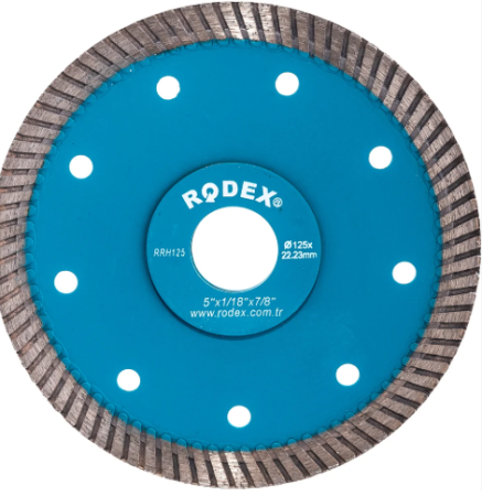 Accesorii scule electrice si pe acumulatori - DISC DIAMANTAT TURBO SUBTIRE 125MM  RRH125
