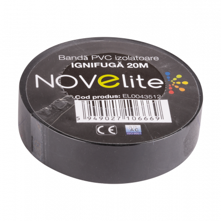 Benzi - BANDA IZOLATOARE PVC 20M NEAGRA EL0036665