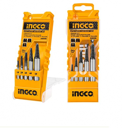 Scule si unelte de mana - INGCO SET EXTRACTOR SURUBURI 5BUC ASE008