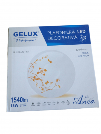 Surse de iluminat - GELUX PLAFONIERA LED PT 18W ORANGE  GL-LEDARD1801