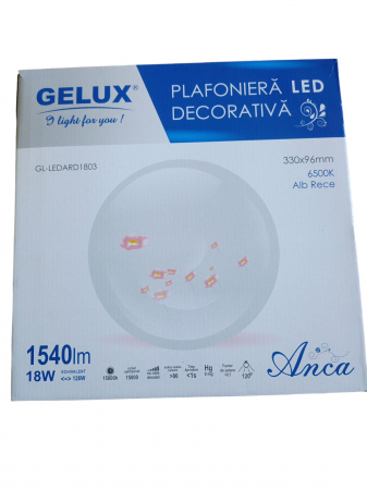 Surse de iluminat - GELUX PLAFONIERA LED PT 18W PINK  GL-LEDARD1803