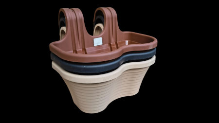 Plastice - GHIVECI BALCON NR2  B222-2-NEGRU