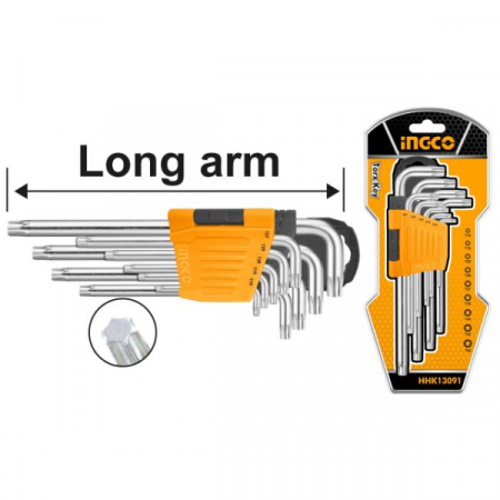 Chei si seturi - INGCO SET CHEI IMBUS TORX T10-T50 9SET STEA HHK13091