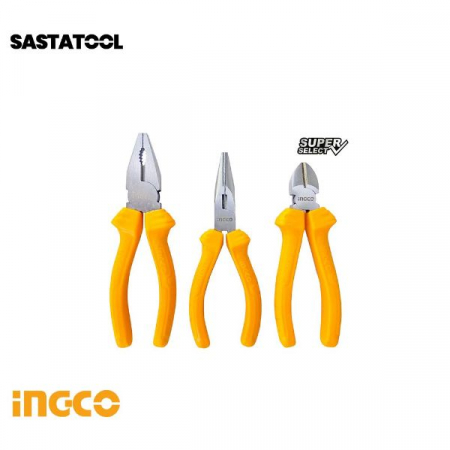 Patenti si clesti - INGCO SET 3 PATENTI (DREPT, SFIC, ASCUTIT) SUPER SELECT HKPS08311