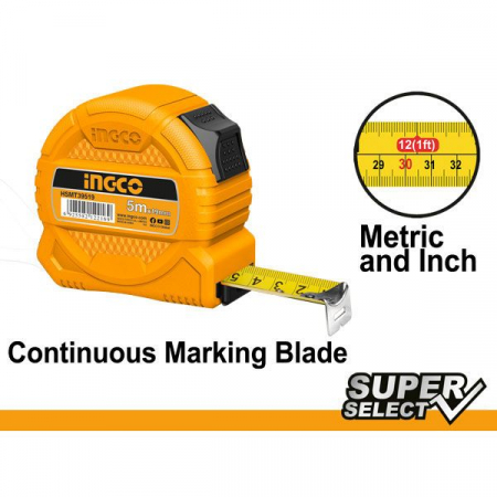Vinclu si Rulete - INGCO RULETA AUTOBLOCARE 5M CONTINUA SUPER SELECT HSMT39519