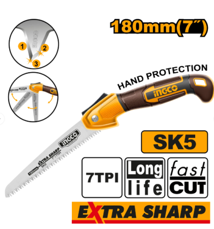 Scule si unelte de mana - INGCO FERASTRAU GRADINA PLIABIL180MM  HFSW1806